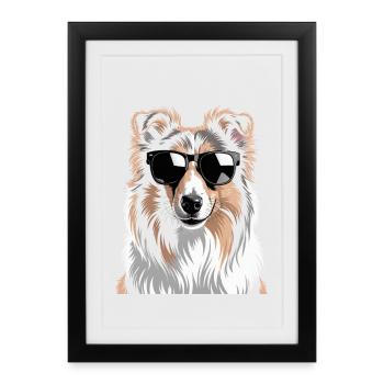 colley - Affiche encadrée (27 × 37 cm) - noir - Devant