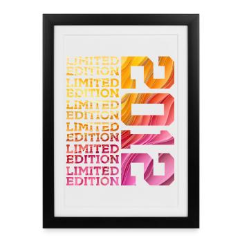 LIMITED EDITION 2012 14 YEARS 14TH BIRTHDAY - Framed poster (27 × 37 cm) - black - Front