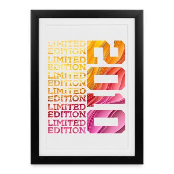 ÉDITION LIMITÉE 2010 16 ANS 16E ANNIVERSAIRE - Affiche encadrée (27 × 37 cm) - noir - Devant