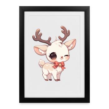 Renne Renne - Affiche encadrée (27 × 37 cm) - noir - Devant