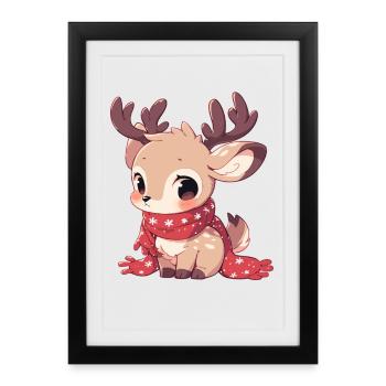 Renne Renne - Affiche encadrée (27 × 37 cm) - noir - Devant