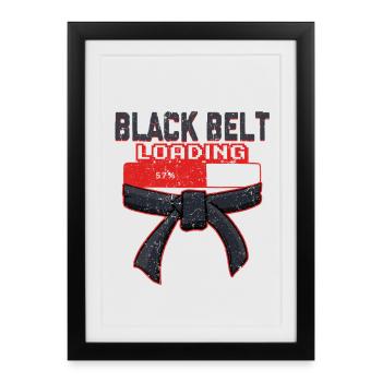 Judo Martial Arts - Framed poster (27 × 37 cm) - black - Front