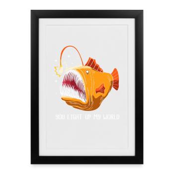 Frogfish - Framed poster (27 × 37 cm) - black - Front