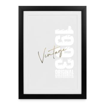 33rd Birthday Shirt – Original 1993 Vintage Retro - Framed poster (27 × 37 cm) - black - Front