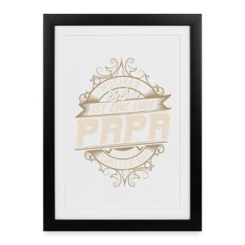 Musician Dad - Framed poster (27 × 37 cm) - black - Front