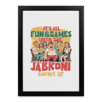 Jabroni - Affiche encadrée (27 × 37 cm) - noir - Devant