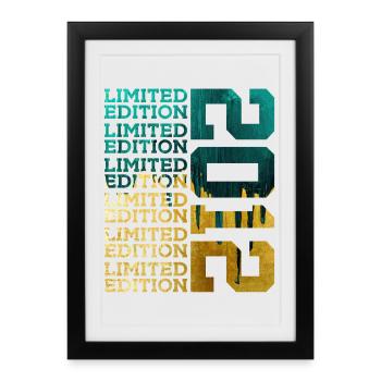 ÉDITION LIMITÉE 2012 14 ANS 14E ANNIVERSAIRE - Affiche encadrée (27 × 37 cm) - noir - Devant