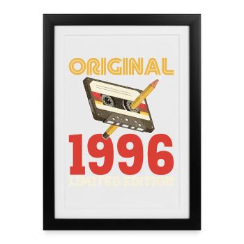 1996 30e Anniversaire 30 ans Original Vintage - Affiche encadrée (27 × 37 cm) - noir - Devant