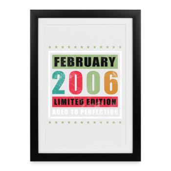 February 2006 Jubilee February 2006 February - Framed poster (27 × 37 cm) - black - Front
