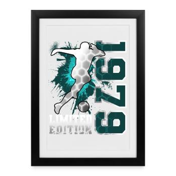1979 Year of birth Birthday - Framed poster (27 × 37 cm) - black - Front