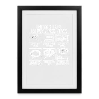 Things I Do In My Free Time Truck Tuning - Framed poster (27 × 37 cm) - black - Front