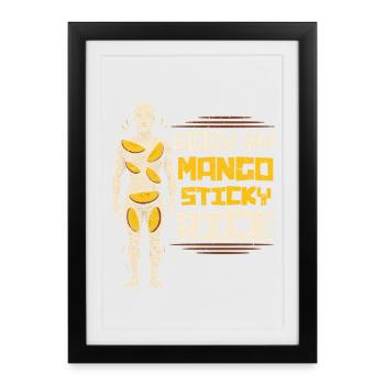 Mango Sticky Rice - Framed poster (27 × 37 cm) - black - Front