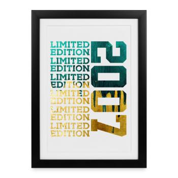 LIMITED EDITION 2007 19 YEARS 19TH BIRTHDAY - Framed poster (27 × 37 cm) - black - Front