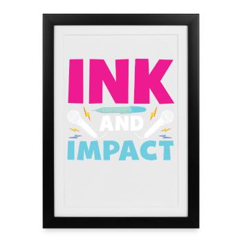 Poésie Slam Ink et Impact Slam Poésie - Affiche encadrée (27 × 37 cm) - noir - Devant
