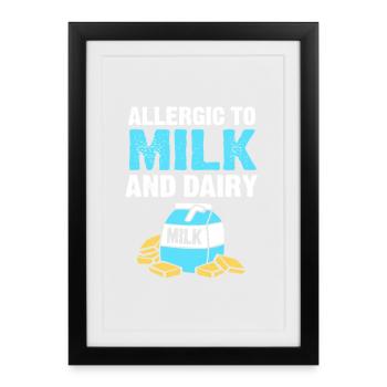 Food Allergy - Framed poster (27 × 37 cm) - black - Front