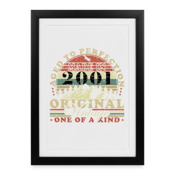 Made in 2001 Limited Birthday Gift - Framed poster (27 × 37 cm) - black - Front