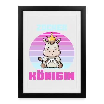 Jeu - Affiche encadrée (27 × 37 cm) - noir - Devant