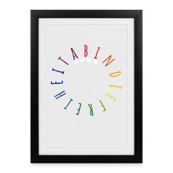 Retour vers la liberté 2026 - Abitur - Matura - Affiche encadrée (27 × 37 cm) - noir - Devant