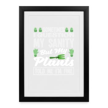 Ask My Reason Plant Lover - Framed poster (27 × 37 cm) - black - Front