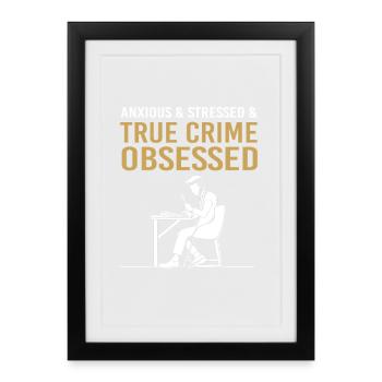 True Crime Krimi - Affiche encadrée (27 × 37 cm) - noir - Devant