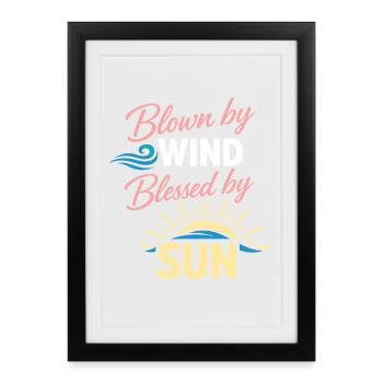 Les poils de mer s’en fichent - Affiche encadrée (27 × 37 cm) - noir - Devant