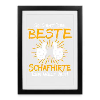 Shepherd Gift Idea - Framed poster (27 × 37 cm) - black - Front