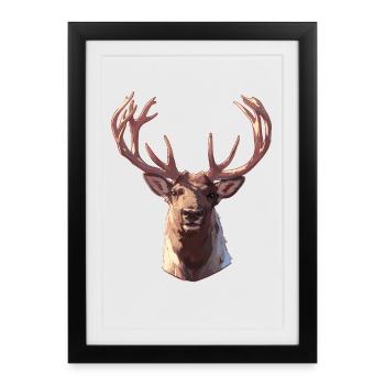 Renne Renne - Affiche encadrée (27 × 37 cm) - noir - Devant