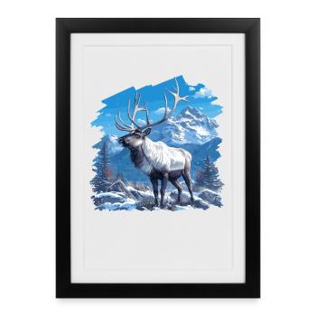 Renne Renne - Affiche encadrée (27 × 37 cm) - noir - Devant