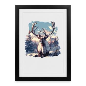 Renne Renne - Affiche encadrée (27 × 37 cm) - noir - Devant