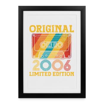 20th Anniversary 20 Years 2006 Birthday Gift - Framed poster (27 × 37 cm) - black - Front