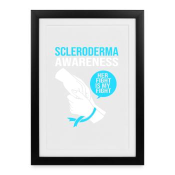 Scleroderma - Framed poster (27 × 37 cm) - black - Front