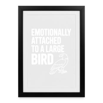 Emotionally Attached to a Large Bird - Framed poster (27 × 37 cm) - black - Front