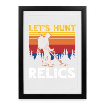 Sondes Chercheuses de Reliques - Affiche encadrée (27 × 37 cm) - noir - Devant