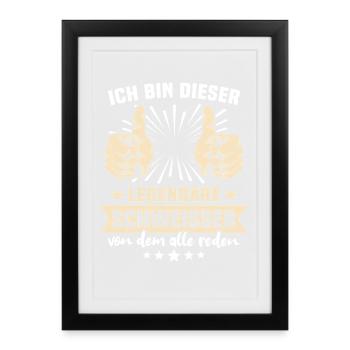 Dictons des soudeurs - Affiche encadrée (27 × 37 cm) - noir - Devant