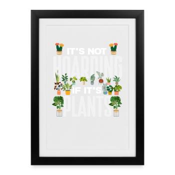 pas d’accumulation compulsive si c’est un - Affiche encadrée (27 × 37 cm) - noir - Devant