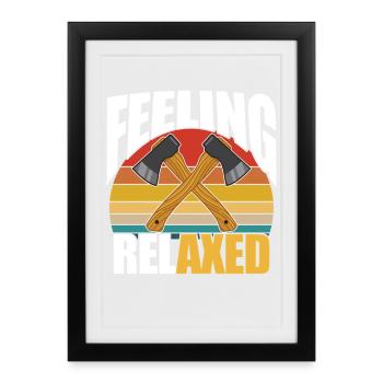 Se sentir détendu - Affiche encadrée (27 × 37 cm) - noir - Devant