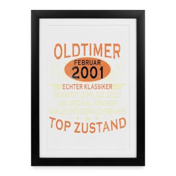 February 2001 Jubilee February 2001 February - Framed poster (27 × 37 cm) - black - Front