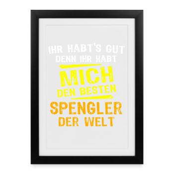 Don Spengler - Affiche encadrée (27 × 37 cm) - noir - Devant