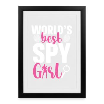  Private Investigator Uniform for Women Private - Framed poster (27 × 37 cm) - black - Front