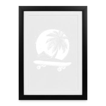 Skateboard Graphics - Framed poster (27 × 37 cm) - black - Front