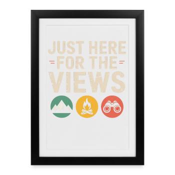 Vues : Premier tee extérieur - Affiche encadrée (27 × 37 cm) - noir - Devant