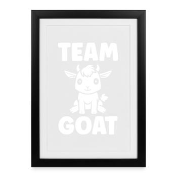 Equipe Cabri Team Goat - Framed poster (27 × 37 cm) - black - Front