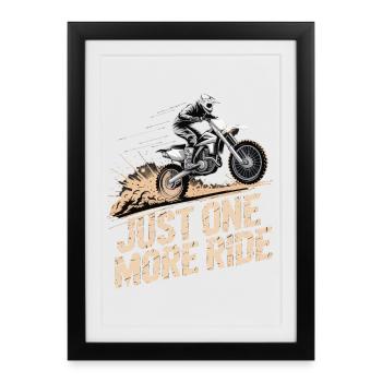 Encore une sortie en dirt bike - Affiche encadrée (27 × 37 cm) - noir - Devant