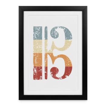 Clé d’alto, alto, alto, clé d’alto - Affiche encadrée (27 × 37 cm) - noir - Devant