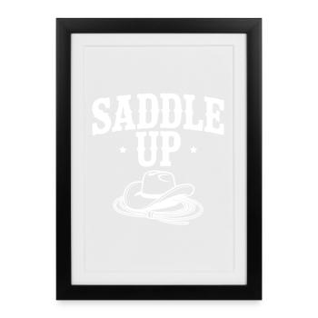 Saddle Up - Framed poster (27 × 37 cm) - black - Front