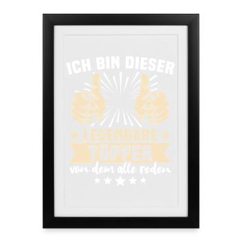 Dictons de Töpfer - Affiche encadrée (27 × 37 cm) - noir - Devant