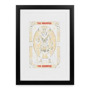 Les créatures mythologiques de Krampus - Affiche encadrée (27 × 37 cm) - noir - Devant