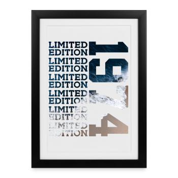 ÉDITION LIMITÉE 1974 52 ANS 52E ANNIVERSAIRE - Affiche encadrée (27 × 37 cm) - noir - Devant