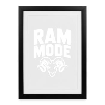 Ram Mode - Affiche encadrée (27 × 37 cm) - noir - Devant