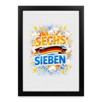 SIX SEVEN Germany Fan Comic - Framed poster (27 × 37 cm) - black - Front